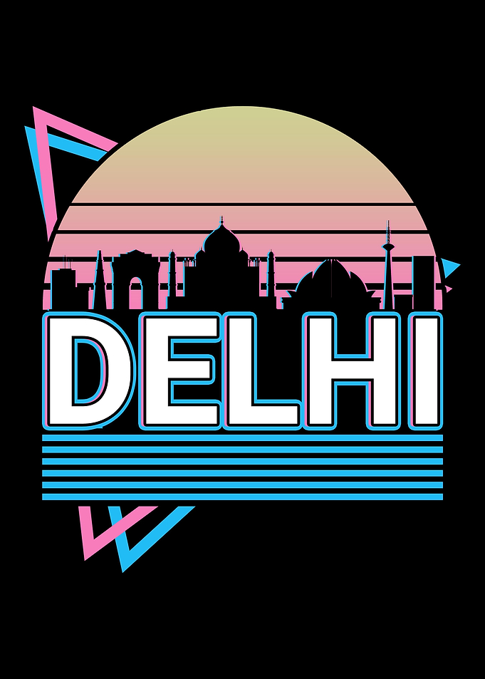 Delhi City Skyline