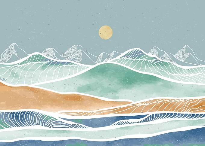 Mountain Line art