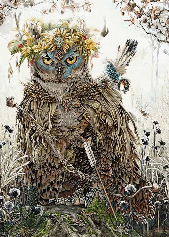 Owl art digital