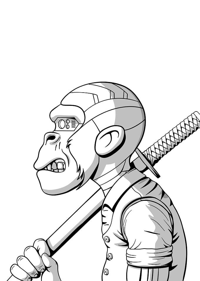 Samurai ape