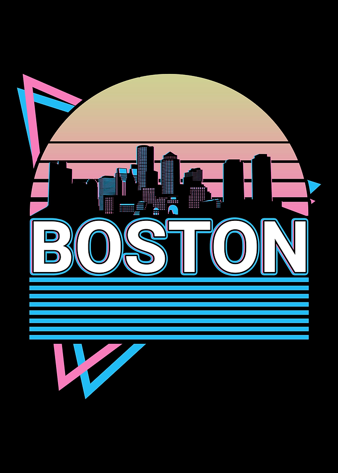 Boston City Skyline