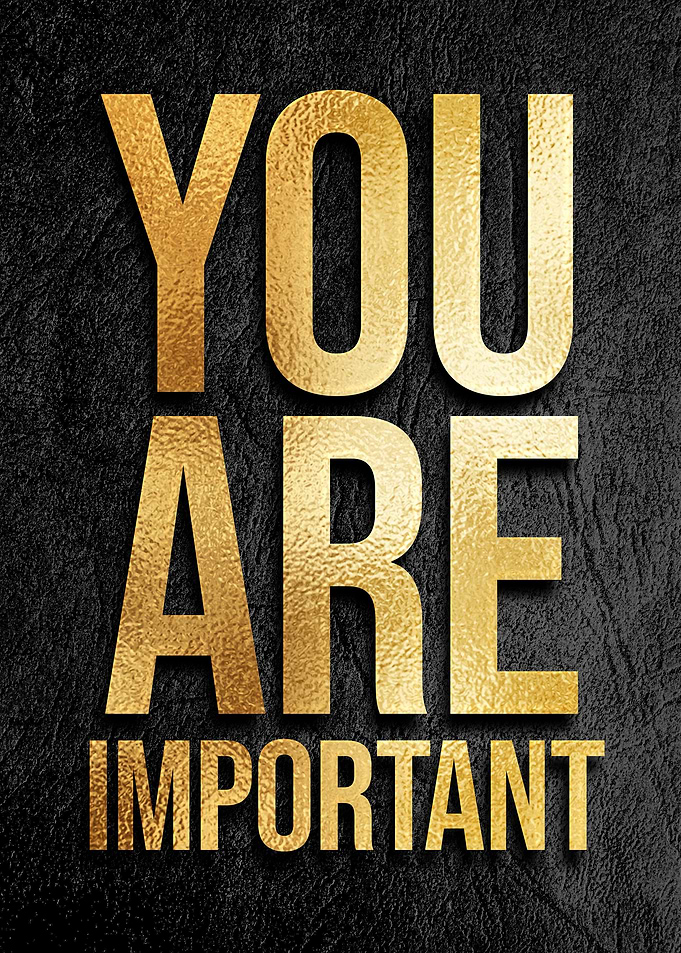 You are important quote