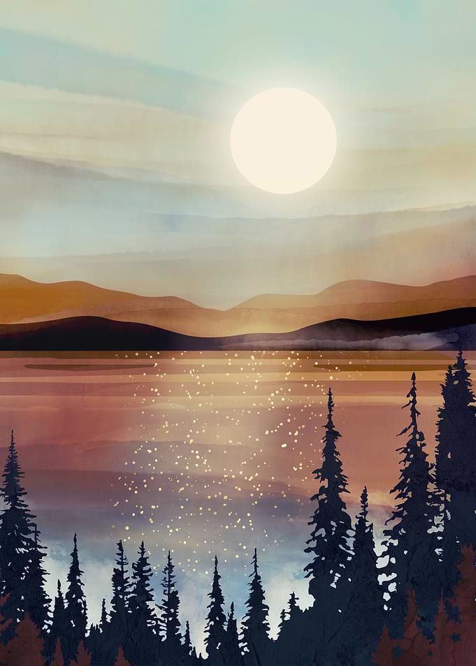Summer Lake Sunset