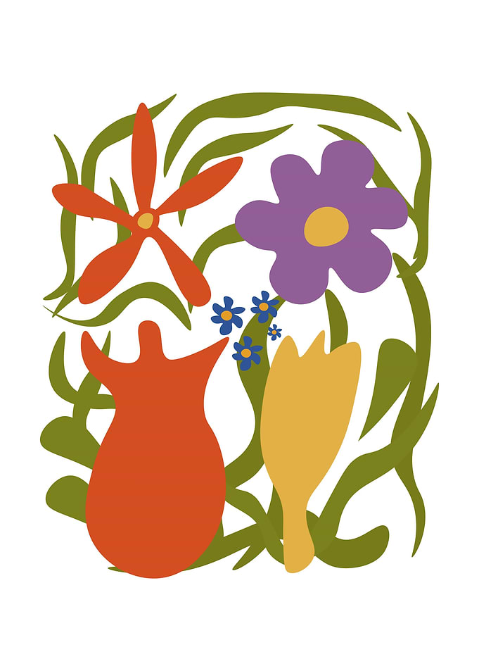 Color of types of flower