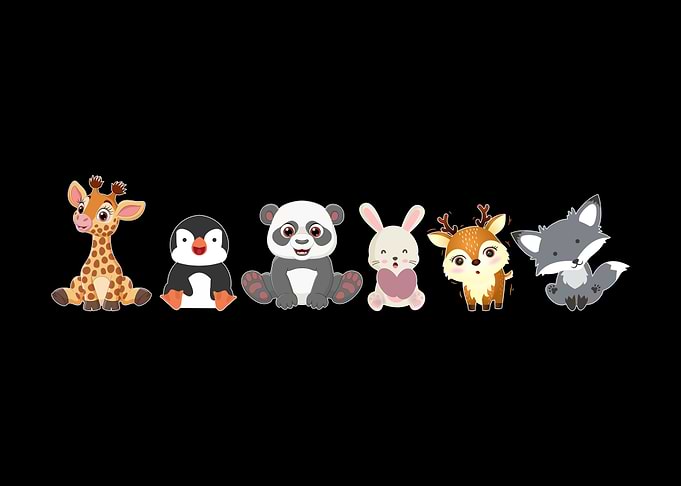 Kawaii Animals Giraffe