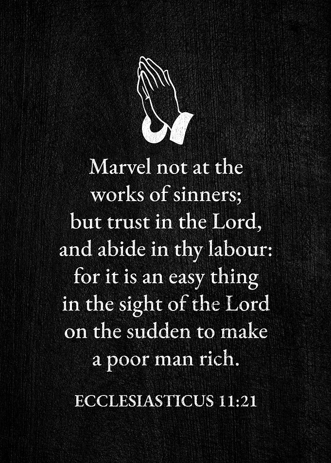 Ecclesiasticus 11 21