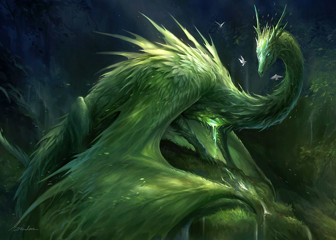 Green Crystal Dragon