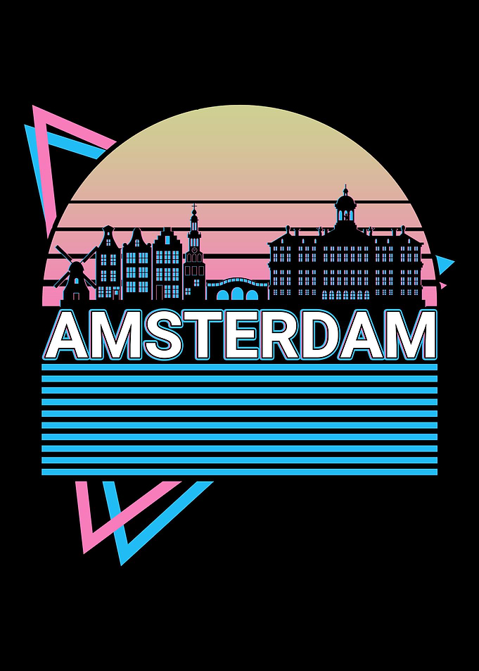 Amsterdam City Skyline