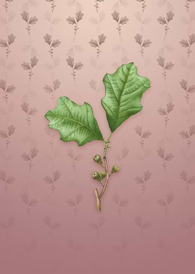 Vintage Bear Oak Leaves