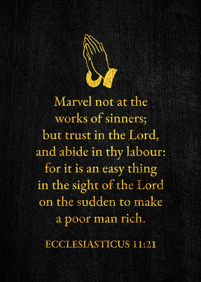 Ecclesiasticus 11 21