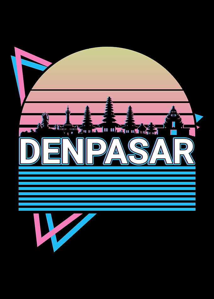 Denpasar City Skyline