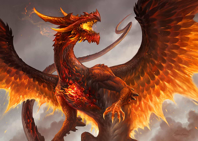 Red Crystal Dragon