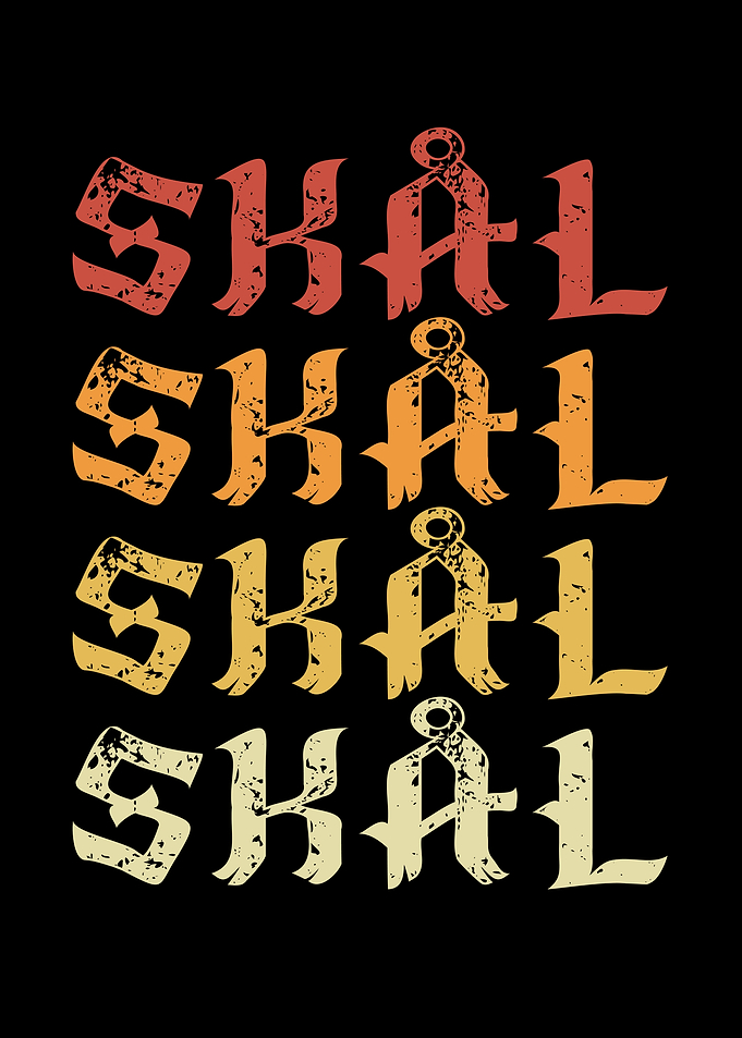 Skal viking retro