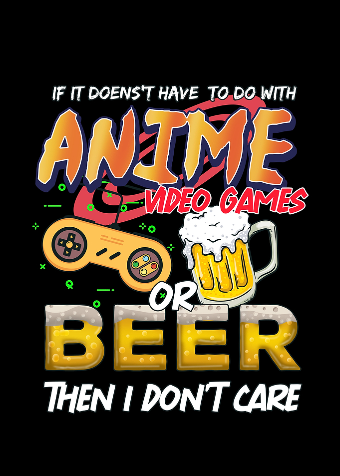Anime Video Games Beer