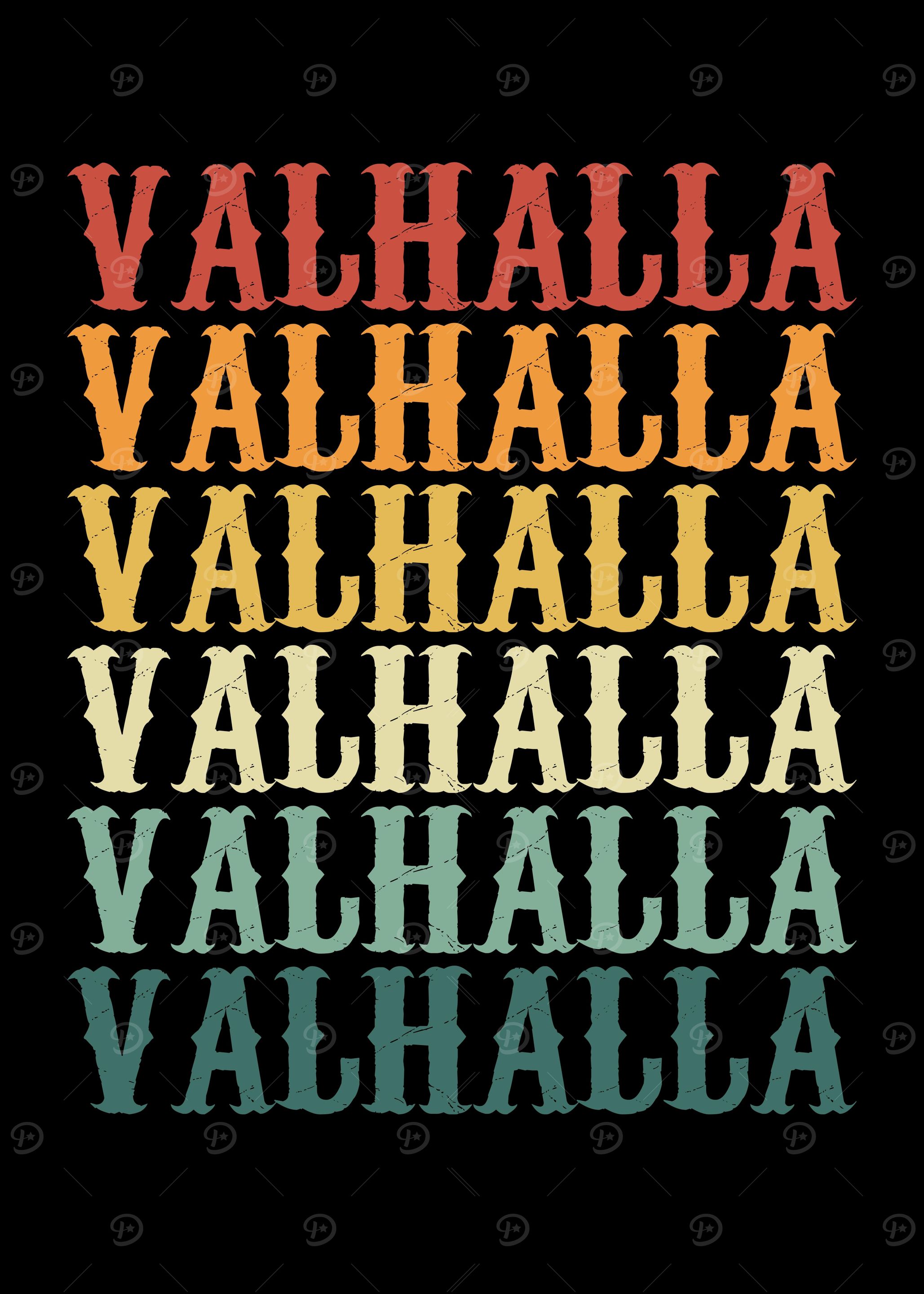 Valhalla in colour retro