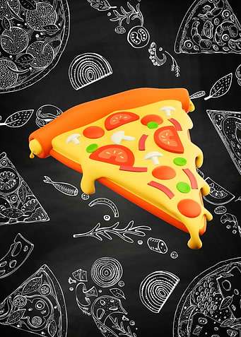 Pizza plastic 3D