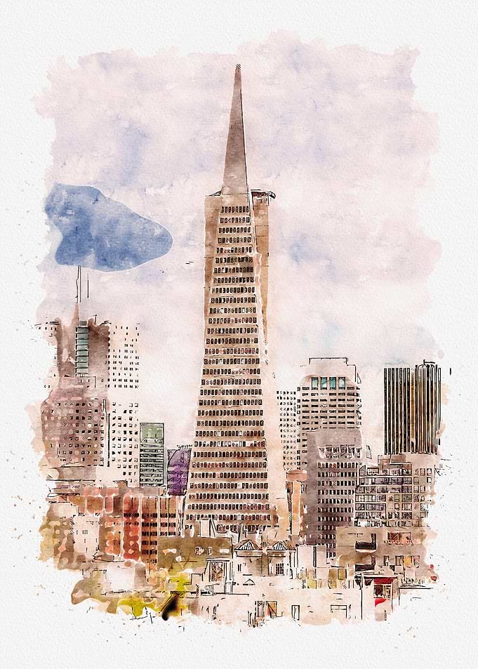 Watercolor San Francisco