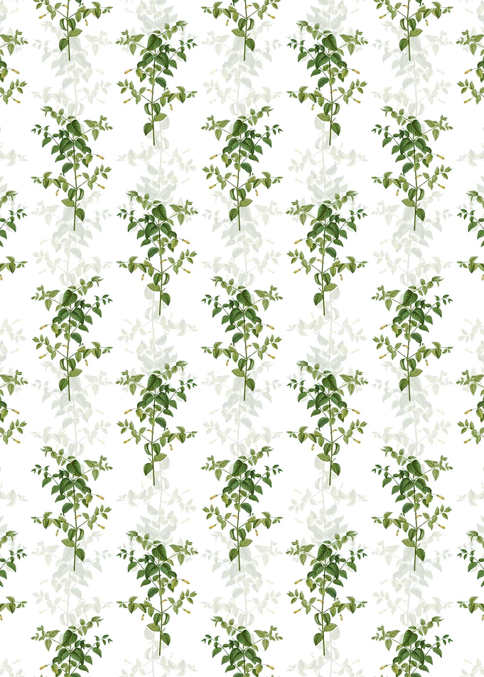 White Tree Fuchsia Pattern