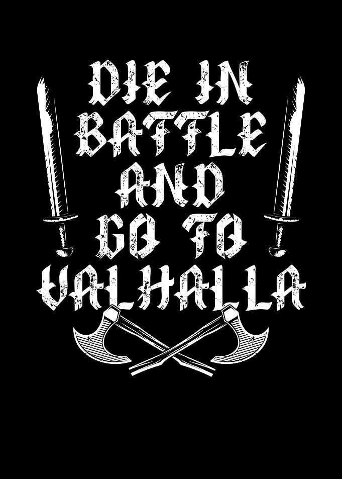 Die in battle and go to va