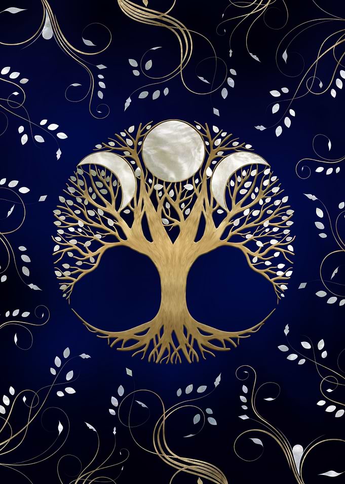 Triple Moon Tree of life