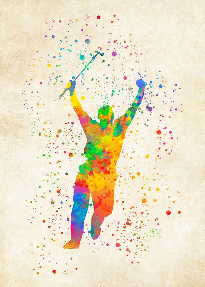 Golfer Watercolor