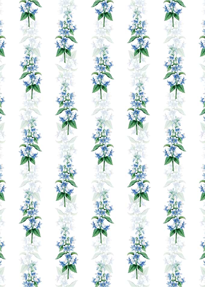 Floral Bellflowers Pattern
