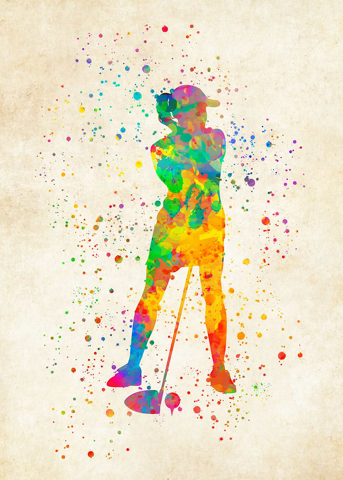 Golfer Watercolor
