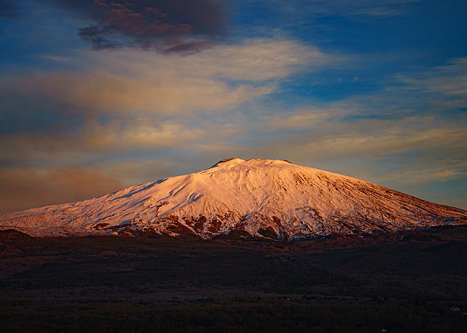 Etna aat sunset