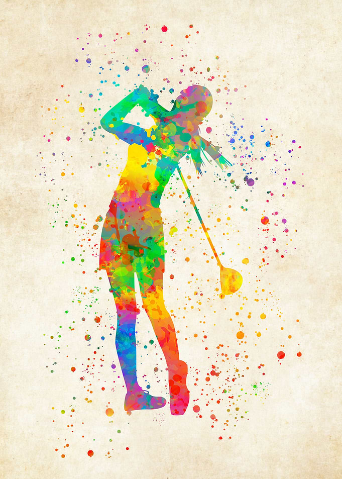 Golfer Watercolor