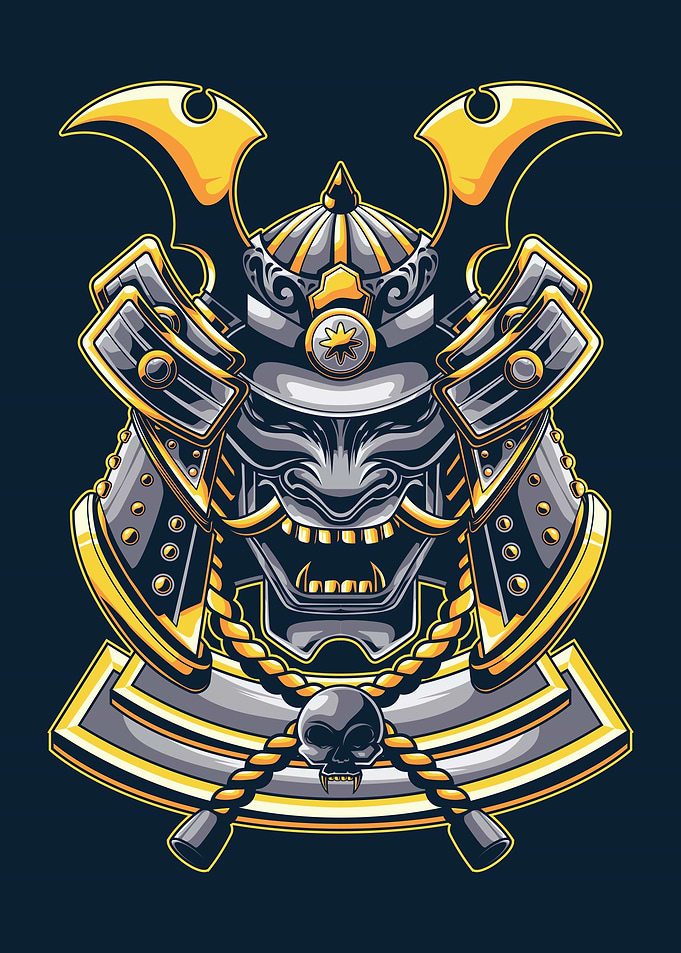 Japan samurai warrior