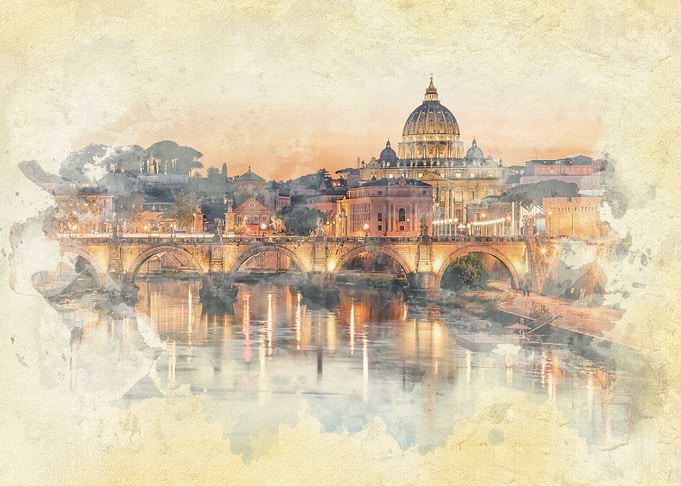 Rome Watercolor