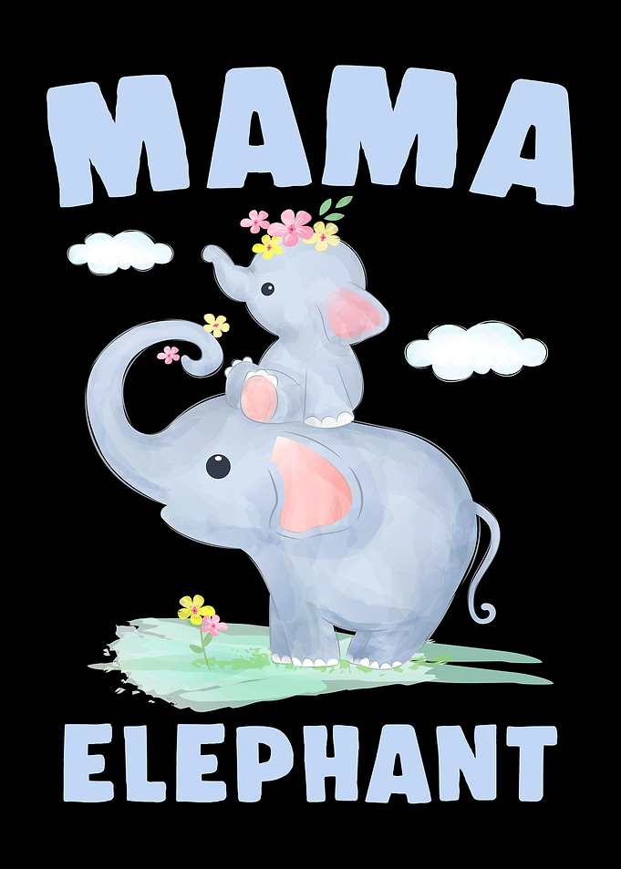 Flower Elephant Mama