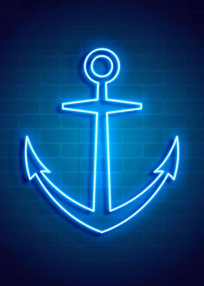 neon anchor