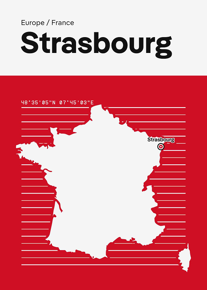 Strasbourg City Map