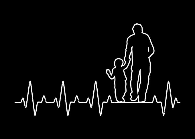 Dad Son Heartbeat Family