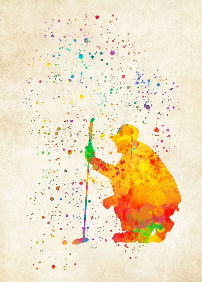 Golfer Watercolor