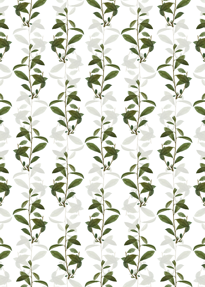 Floral Grey Willow Pattern