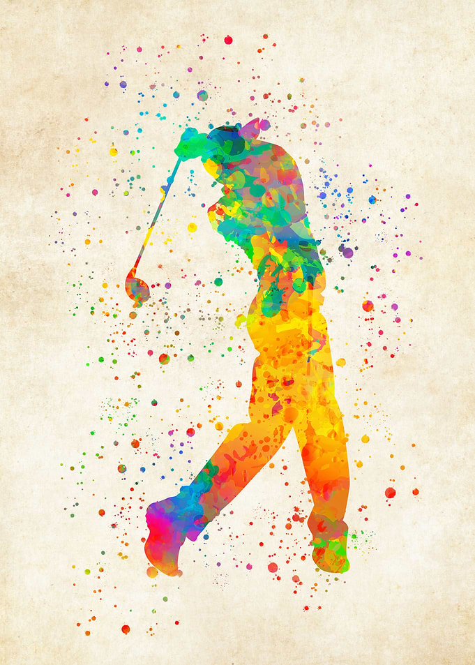 Golfer Watercolor
