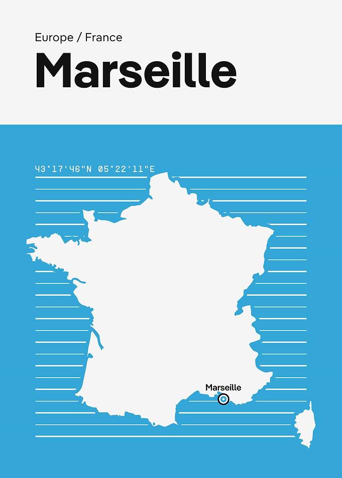 Marseille City Map