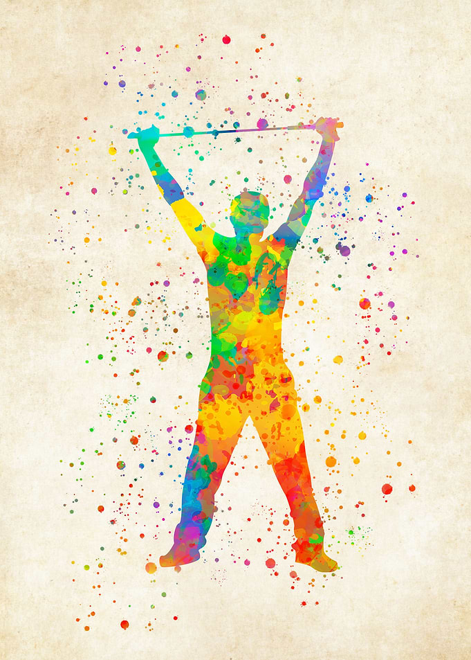 Golfer Watercolor