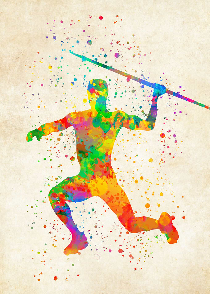 Athletic watercolor