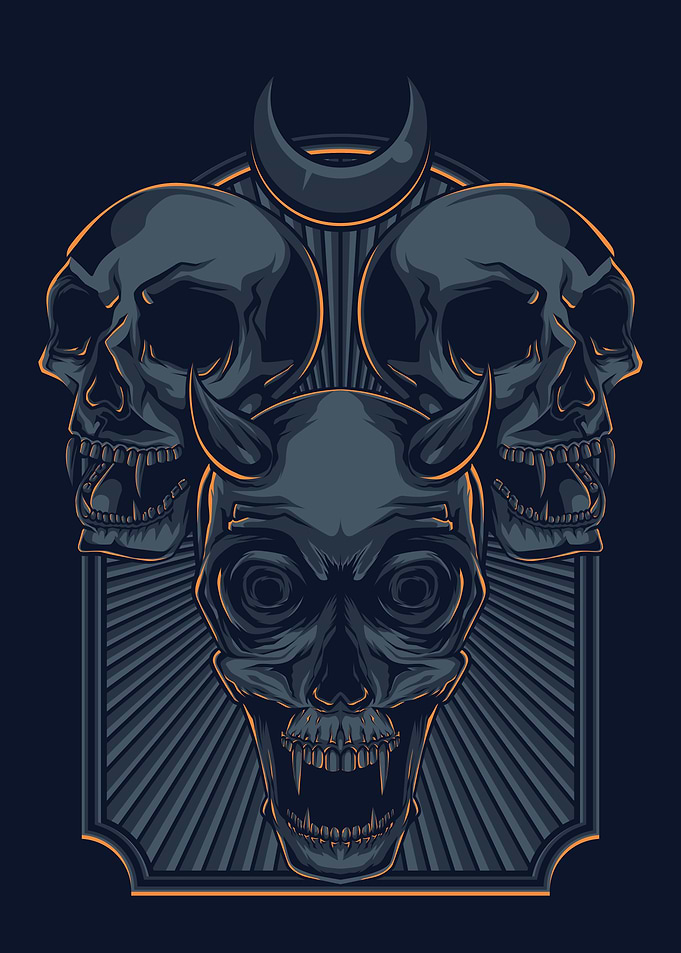 Vintage skull