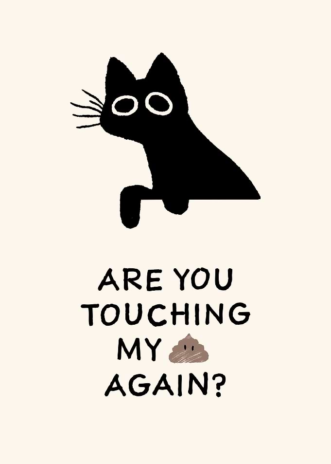 Touching my poo