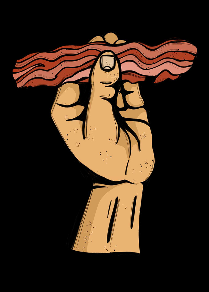 Bacon Meat Pork BBQ