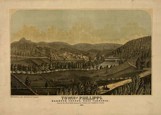 Town of Phillippi WV 1861