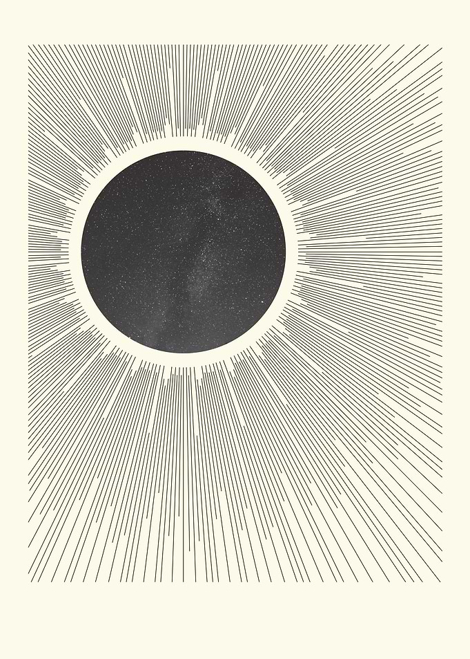 sun and moon View in sky