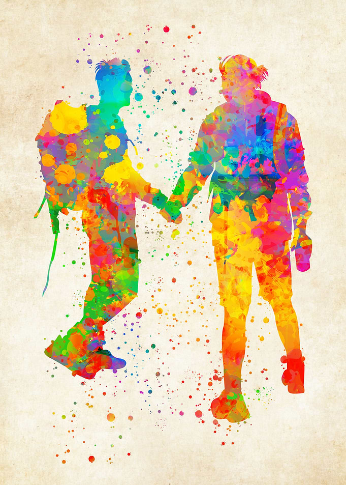 Backpacker Watercolor