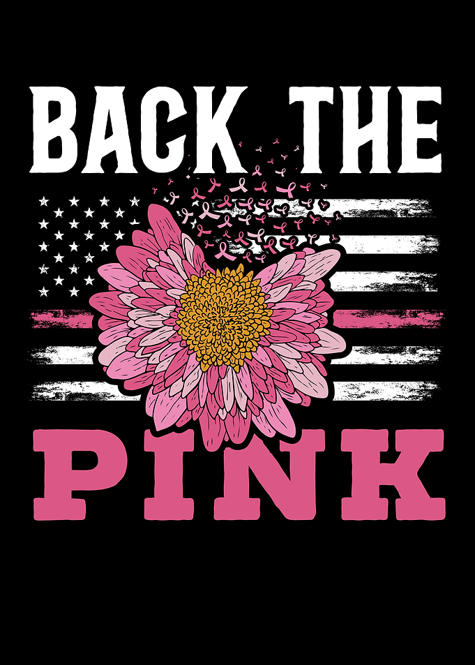 Back The Pink USA Flag