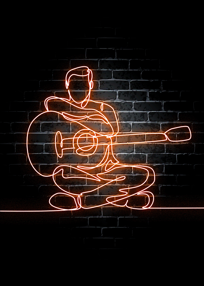 Guitar Neon Music