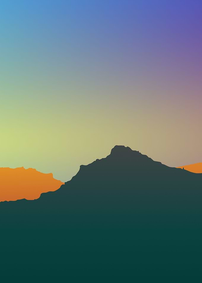 Dawn Mountain Range Right